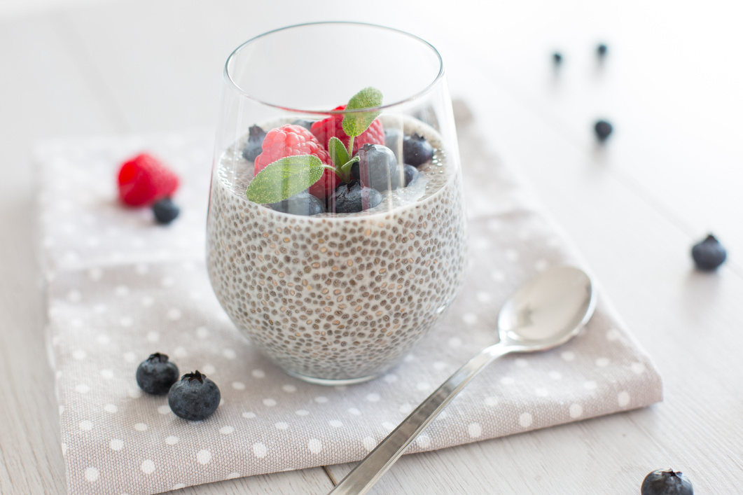 Healthy chia pudding